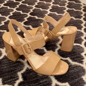 Prada patent leather sandals